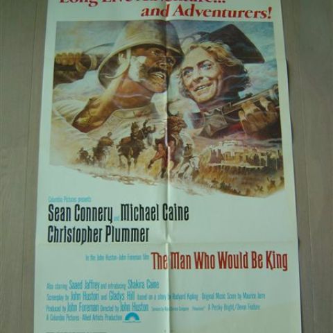 'The man who would be king' 1975 U.S. one-sheet